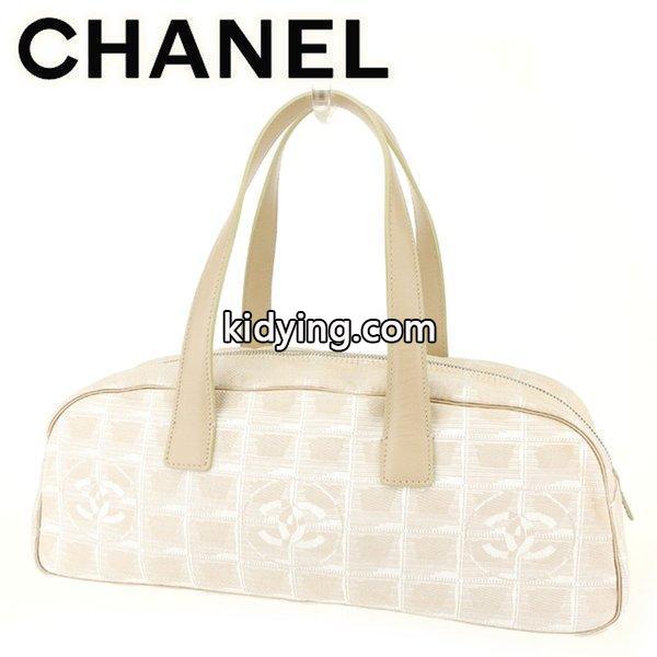 Chanel バッグ ハンドバッグ ニュートラベルライン オールド ベージュ シルバー レディース メンズ 中古 Bag :T6970:ブランドデポTOKYO - 通販ショッピング-0
