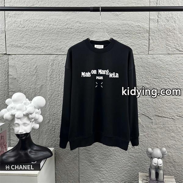 メゾンマルジェラ スーパーコピー パーカー 分解ロゴ デザイン ブラック Maison Margiela-1