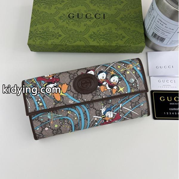 グッチ スーパーコピー 長財布 ドナルドダック コラボ GGキャンバス 限定デザイン レディース GUCCI-0