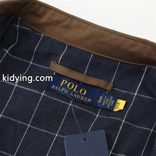 POLO Ralph Lauren コピー 激安 ラルフローレン 哈林顿ジャケット メンズ レディース兼用 ブラウン 綿100% 刺繍ロゴ RL12168 カジュアル アウター 易梦玲同款-3