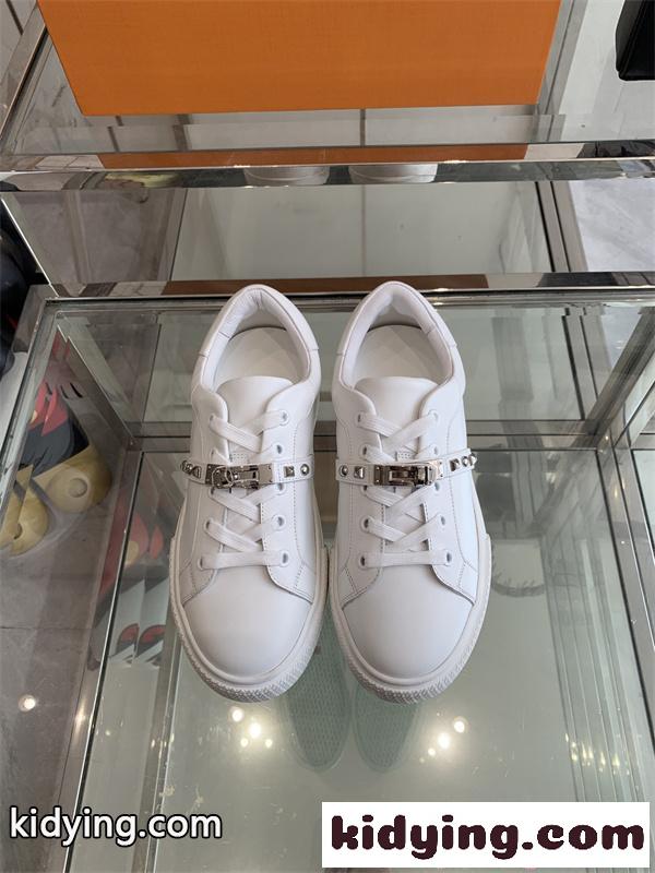 Hermes Kellyエルメススニーカーコピー人気2026定番アイテム人気ランキングユニセックスホワイト靴-2