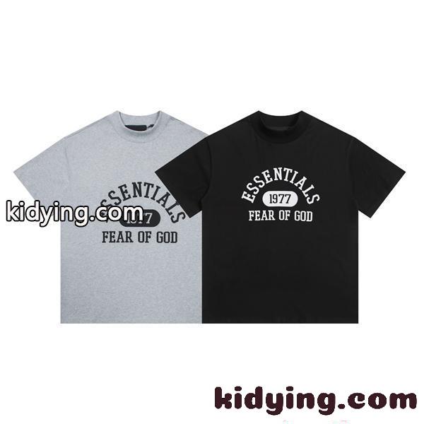 半袖Tシャツ ブラック アーチロゴ ストリート エッセンシャルズ コピー カジュアル トレンド ESSENTIALS-0