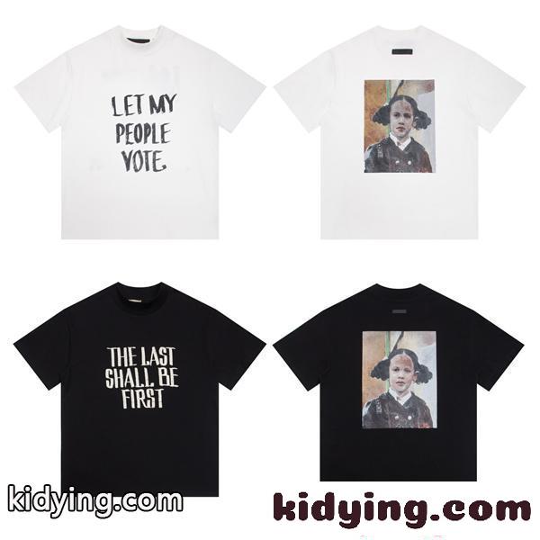 エッセンシャルズ コピー プリント ESSENTIALS 半袖Tシャツ ストリートファッション カジュアル コーデ主役-0