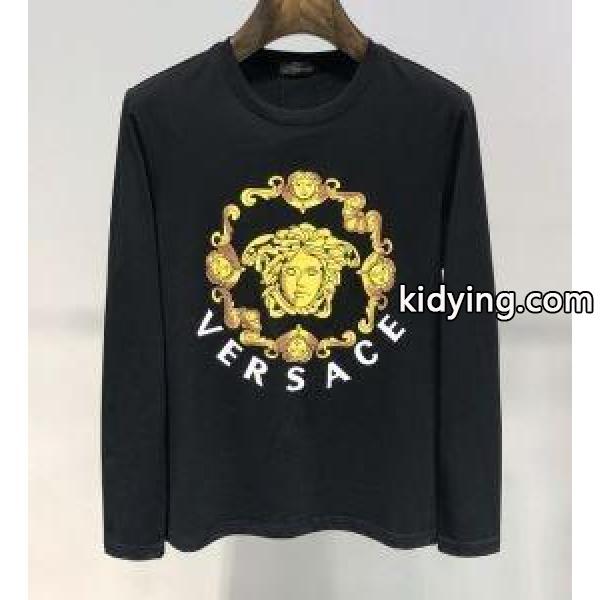 ヴェルサーチ VERSACE 長袖Tシャツ 2色可選 人気ファッション雑誌でも掲載 夏の注目2019ブランド新作_ヴェルサーチ VERSACE_ブランド コピー 激安(日本最大級)-1