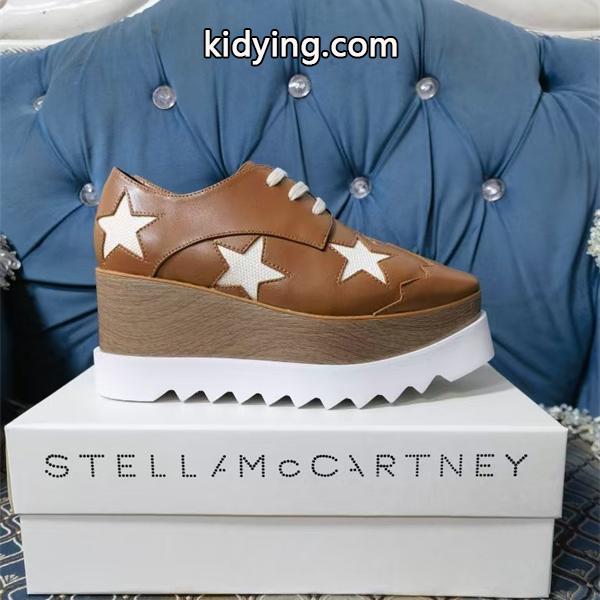 2026新作 スター装飾 厚底シューズ ブラウン STELLA McCARTNEY ステラマッカートニー コピー クラシック-8