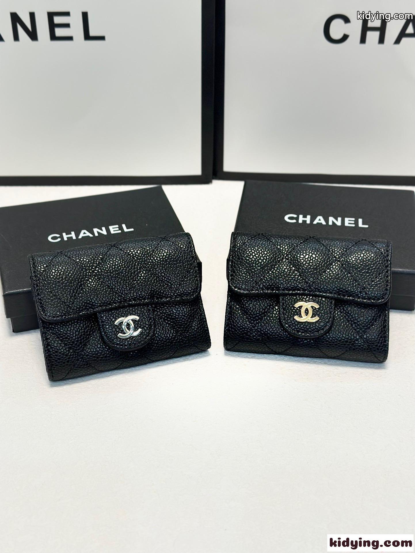 コインケース シャネル スーパーコピー ブラック レザー 小さめ ミニ財布 高級感 CHANEL-0