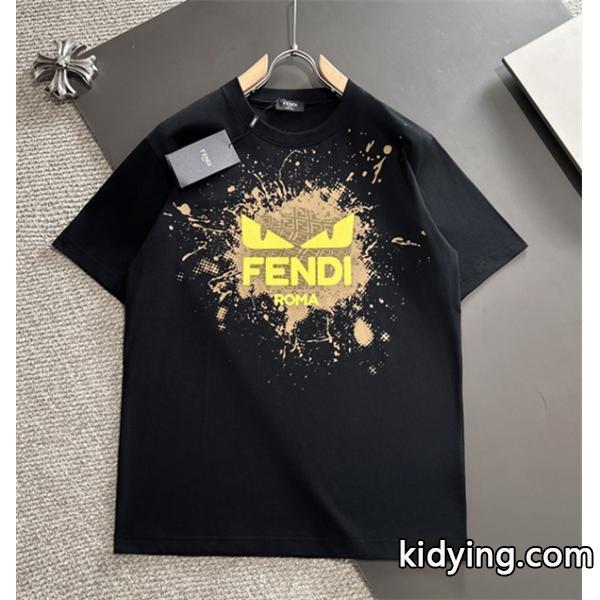 フェンディ t シャツ コピーFENDI激安大特価品質保証薄手軽い夏場似合いＴシャツ爽やか通気性-0