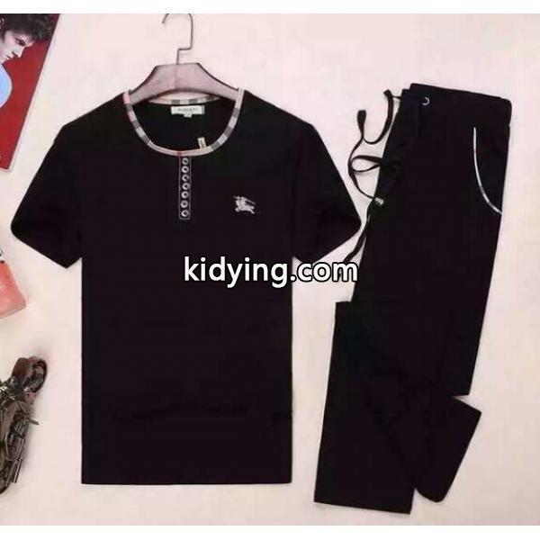 重宝するアイテム 2015 BURBERRY バーバリー 半袖Tシャツ 上下セット 2色可選_半袖Tシャツ_メンズファッション_スーパーコピーブランド激安通販 専門店-0