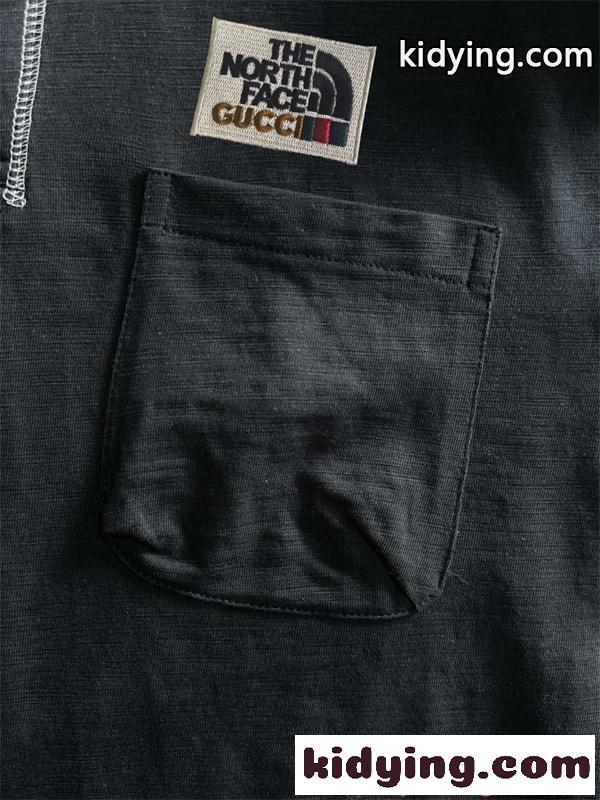 半袖トップス 切替ステッチ ポケット付き 機能感 THE NORTH FACE ストリートミックス ノースフェイス スーパーコピー-3