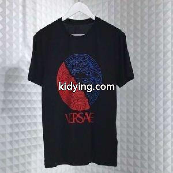19SS海外直営 VERSACE ヴェルサーチ 半袖Tシャツ 2色可選 2018-19AW☆韓国の人気 NEW　新作_ヴェルサーチ VERSACE_ブランド コピー 激安(日本最大級)-0