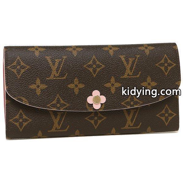 ルイヴィトン 長財布 レディース LOUIS VUITTON M64202 ブラウン ピンク :lv-m64202:ブランドショップAXES - 通販ショッピング-0