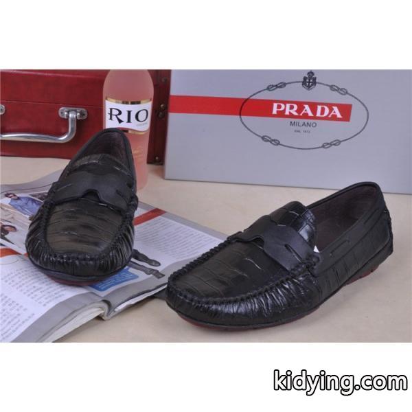 人気商品 2013-14秋冬新作 PRADA プラダ レザーシューズ靴 BALCK_ビジネスシューズ_メンズファッション_スーパーコピーブランド激安通販 専門店-0