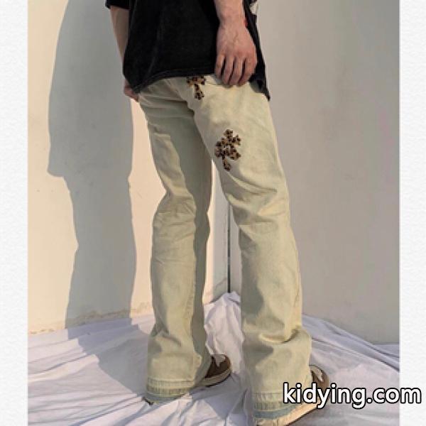 トレンドを問わず CHROME HEARTS クロムハーツ ジーパン レオパード 幅広いコーデスタイル 男女適用-0