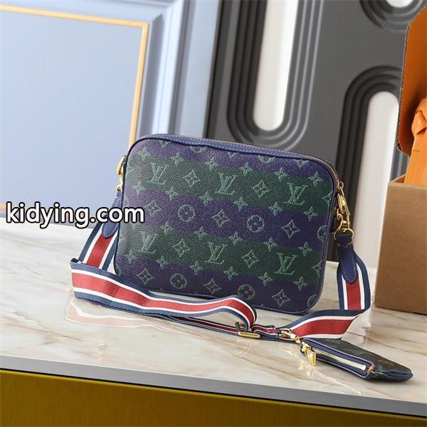 LOUIS VUITTON コピー 個性 洗練 ブルーグリーン モノグラム ショルダーバッグ ルイヴィトン-2