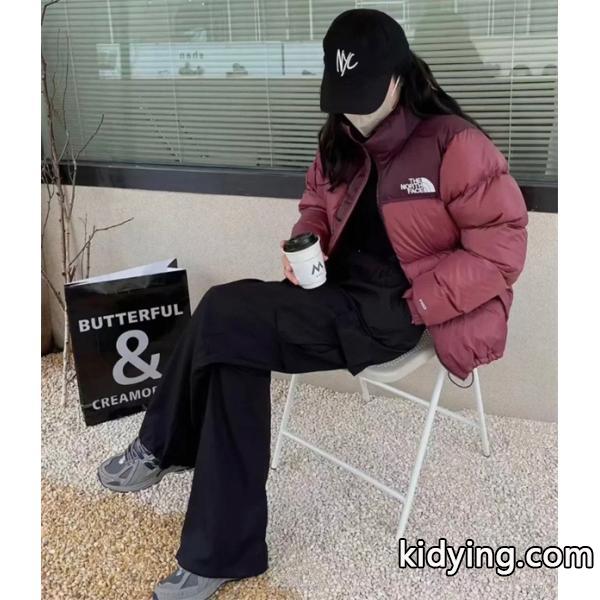ブラウン拼色ダウンジャケット クラシックモデル 2025秋冬定番 ザノースフェイス The North Face コピー-7