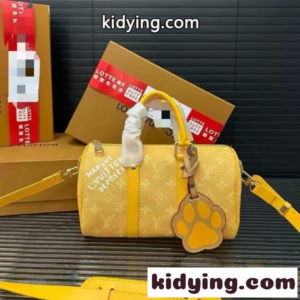 2026新作 LOUIS VUITTON ルイヴィトン 激安 モノグラム ミニボストンバッグ ショルダーバッグ 2WAY ハンドバッグ チャーム付き-0