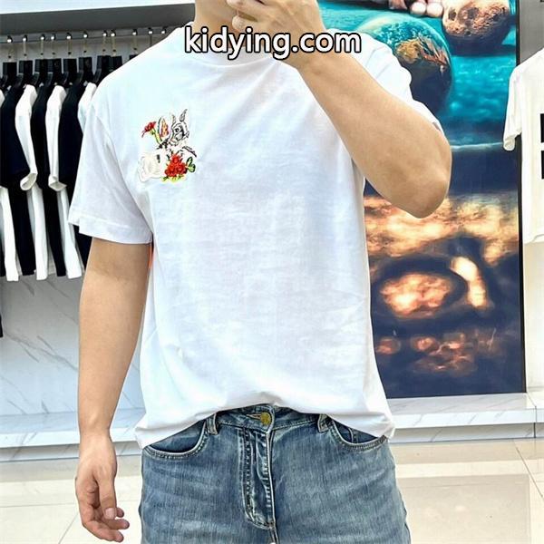 得価キレイなシルエット男性用DOLCE & GABBANAドルチェ&ガッバーナ 激安カジュアルプリントTシャツ-0