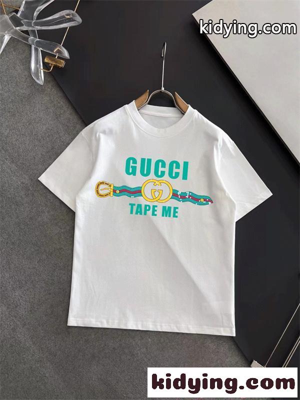 半袖Tシャツ プリント 個性派 ストリート 軽量 グッチ コピー GUCCI 人気 夏トップス-3