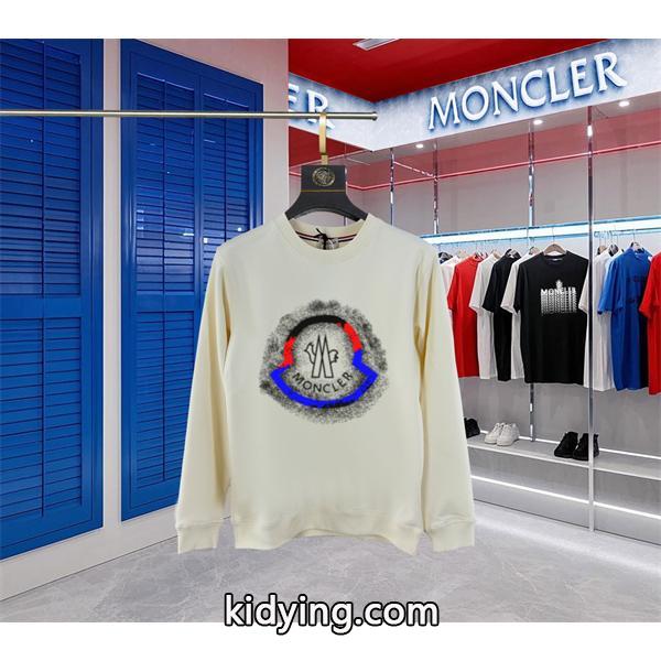 トレンド感 ホワイト スウェット 2026新作 おすすめ MONCLER モンクレール コピー-1