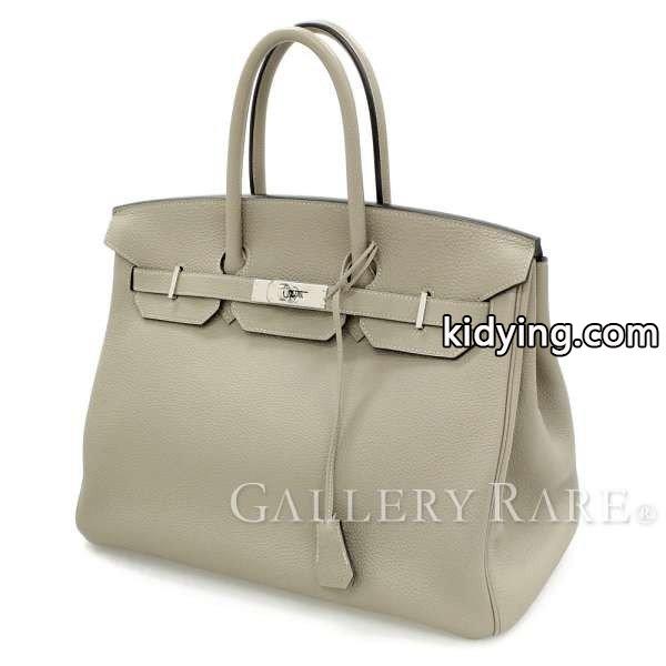 【サマーセール】エルメス バーキン35 cm ハンドバッグ トゥルティエールグレー×シルバー金具 トゴ R刻印 HERMES Birkin バッグ :4176411:GALLERY-RARE - 通販ショッピング-0