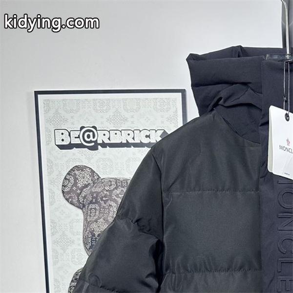 Moncler 寒中対応 ブラック 立体ロゴ ハードルーフ付き モンクレール スーパーコピー ダウンジャケット-1