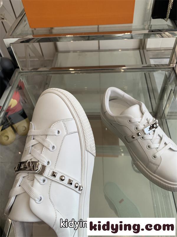 Hermes Kellyエルメススニーカーコピー人気2026定番アイテム人気ランキングユニセックスホワイト靴-6