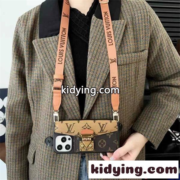 スマホケース ショルダー付き 斜め掛け ルイヴィトン 偽物 カード収納 おしゃれ 大人可愛い LOUIS VUITTON-0