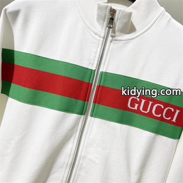 グッチ コピー 2025秋冬 大人モード ブラック GUCCI ロゴライン ジップアップジャケット-6