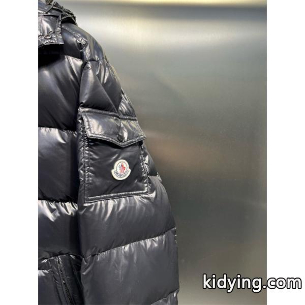 ブラックダウン モノクロロゴ MONCLER 秋冬シャープ モンクレール コピージャケット 定番-4
