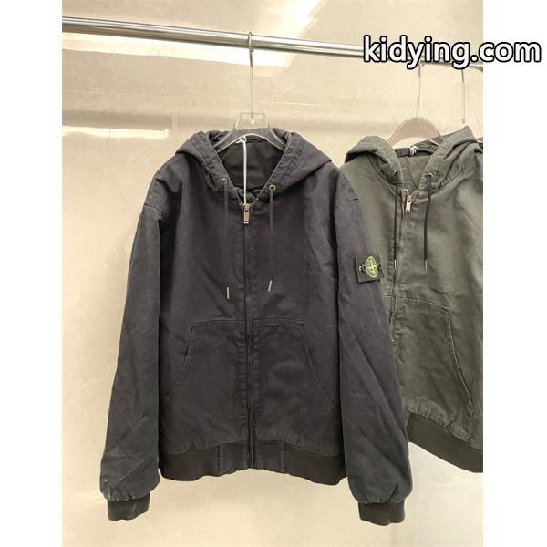 秋冬 厚手コットン ダークカラー  防寒 フーデッド STONE ISLAND ストーンアイランド コピー ジャケット-2