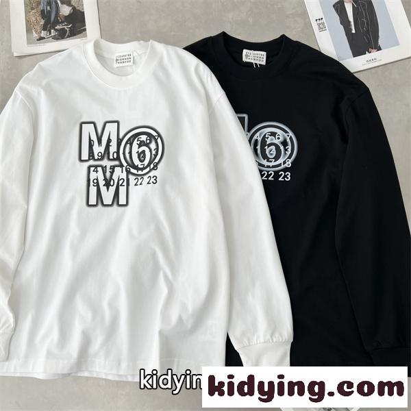 オーバーフィット モードスタイル MAISON MARGIELA メゾンマルジェラ コピー 長袖Tシャツ ストリートコーデ-0