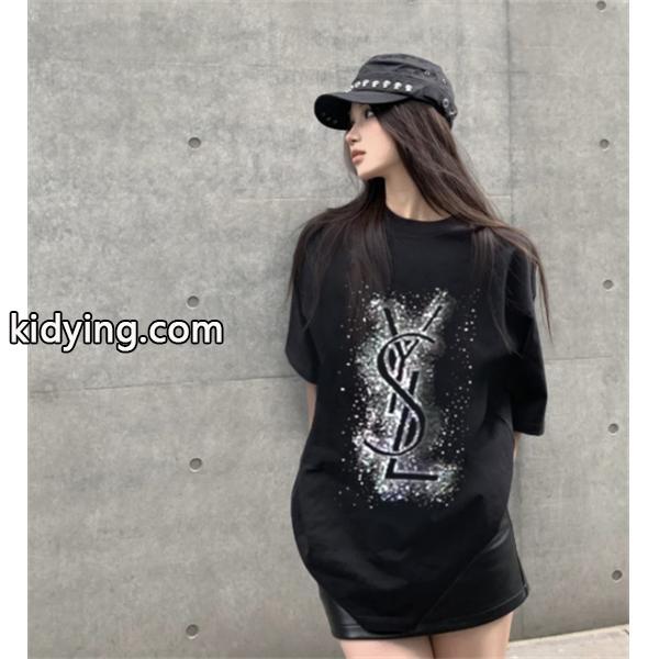 春夏 新品 Saint Laurent サンローラン コピー半袖Tシャツファッション_スーパーコピーブランド激安通販 専門店-0