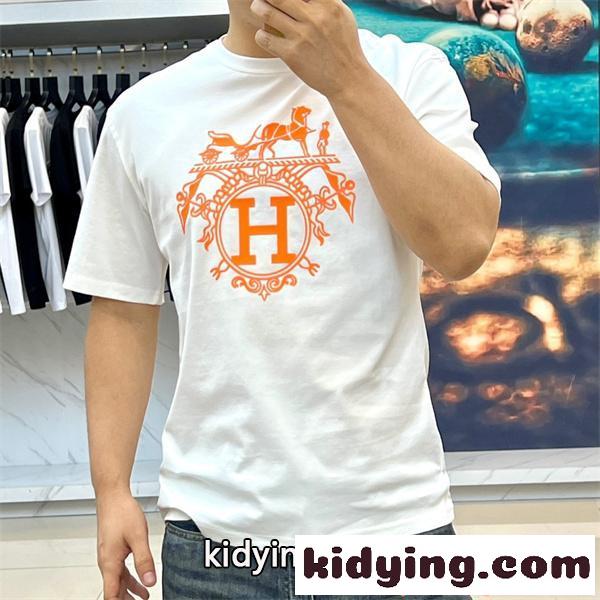 人気急増 半袖Tシャツ 上質コットン カジュアル 2026新作 HERMES エルメス コピー-0
