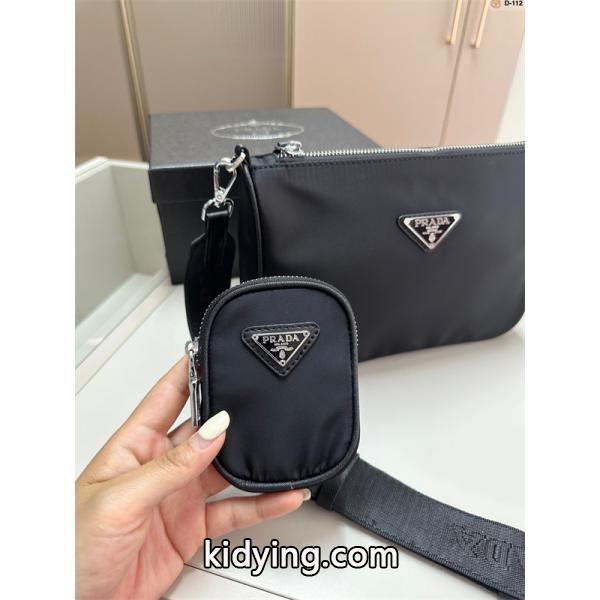 おすすめ 上品な PRADA プラダ コピー クロスボディバッグ メンズ ブラック 高評価-1