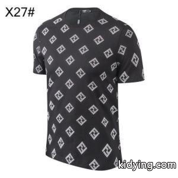 半袖Tシャツ 春夏シーズン継続トレンド新着 フェンディ 2019SS新ブーム FENDI 今季は色を使った注目新品 3色可選 人気にも火をつけて_フェンディ FENDI_ブランド コピー 激安(日本最大級)-1