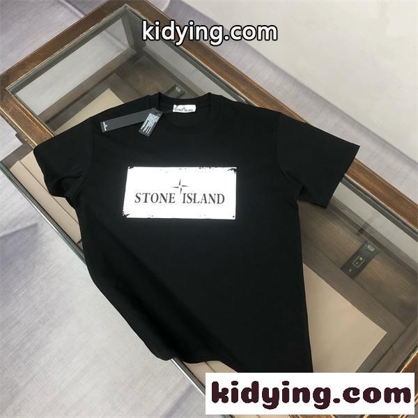 ボックスロゴプリント 2026春夏 ユニセックス STONE ISLAND ストーンアイランド コピー 半袖Tシャツ 爽やかコーデ 売れ筋定番-2