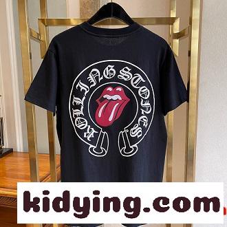 海外セレブ愛用 春夏 ブラック クロムハーツ CHROME HEARTS 頑丈な素材半袖tシャツ_クロムハーツ CHROME HEARTS_ブランド コピー 激安(日本最大級)-0