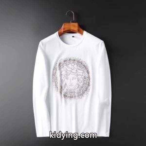 ヴェルサーチ VERSACE 長袖Tシャツ 2色可選 2019年秋冬最新のトレンド 秋冬ナチュラルコーデに大活躍_ヴェルサーチ VERSACE_ブランド コピー 激安(日本最大級)-1