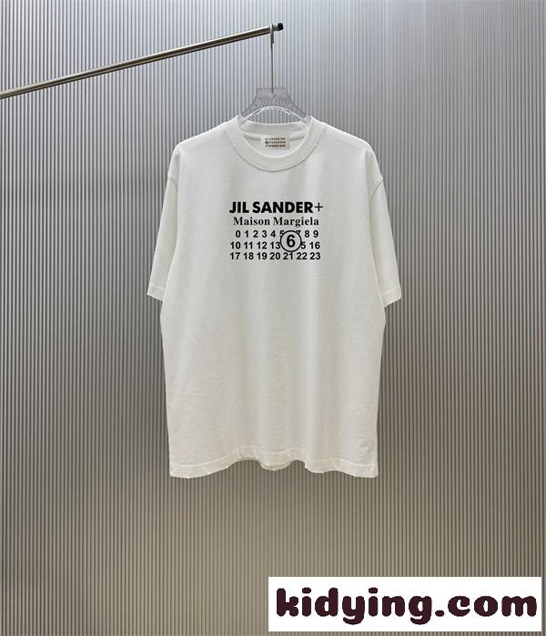 ナンバリングプリント オーバーフィット モードスタイル MAISON MARGIELA メゾンマルジェラ コピー 半袖Tシャツ 都市コーデ-1