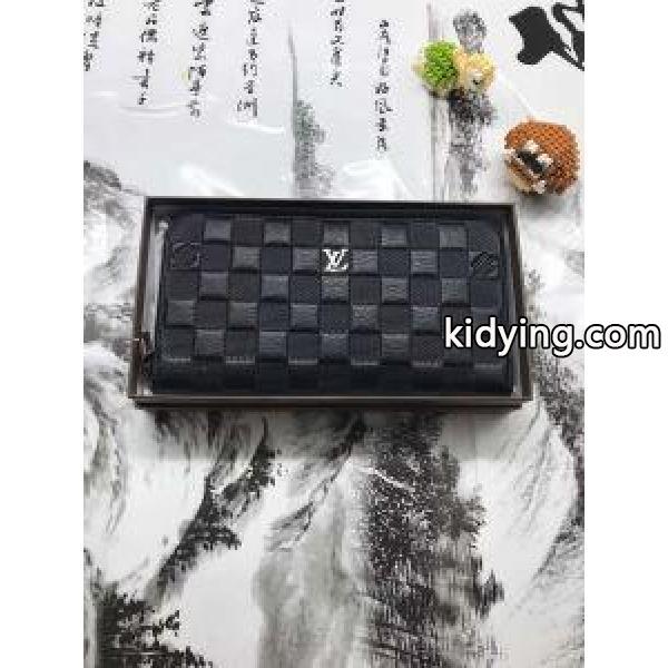 Louis Vuitton ルイ ヴィトン 財布 コピー 長財布 ロゴディテール 海外で高く評判されたアイテム 大人気 メンズ ブラック-0