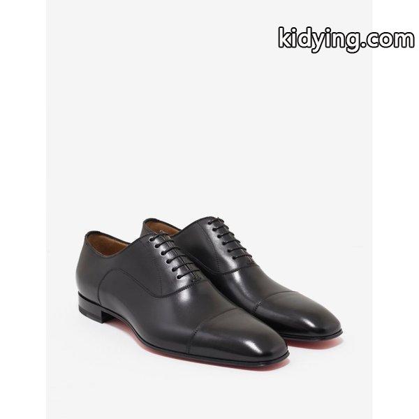 クリスチャン ルブタン Christian Louboutin メンズ 革靴・ビジネスシューズ シューズ・靴 Greggo Flat Leather Oxford Shoes Black :cb2-ffd316e831:フェルマート fermart シューズ - 通販ショッピング-0