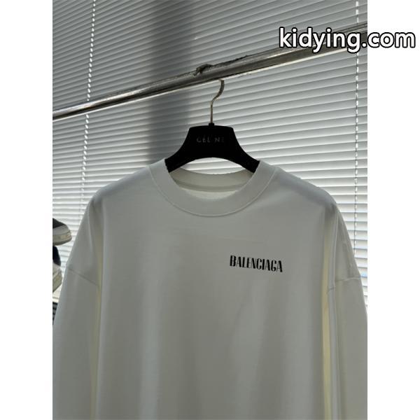 oversizeバレンシアガ長袖tシャツコピー2026最新BALENCIAGA ロングtユニセックスおしゃれ-2