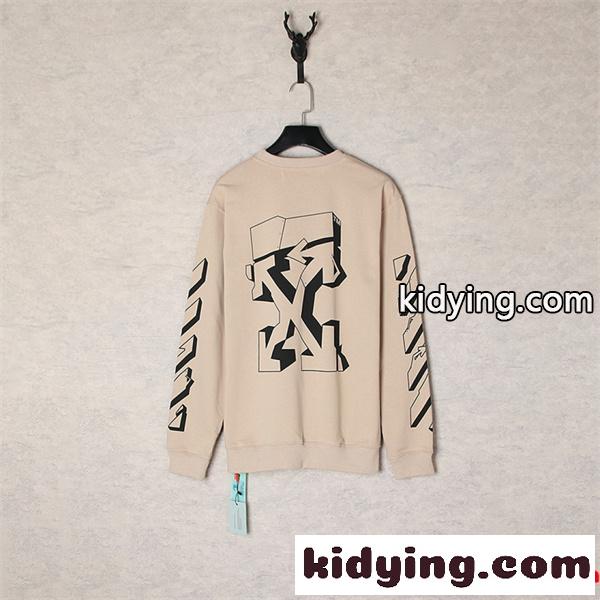 Off-White オフホワイト コピー 入手困難 プリント スウェット 当店イチオシ モード系-5