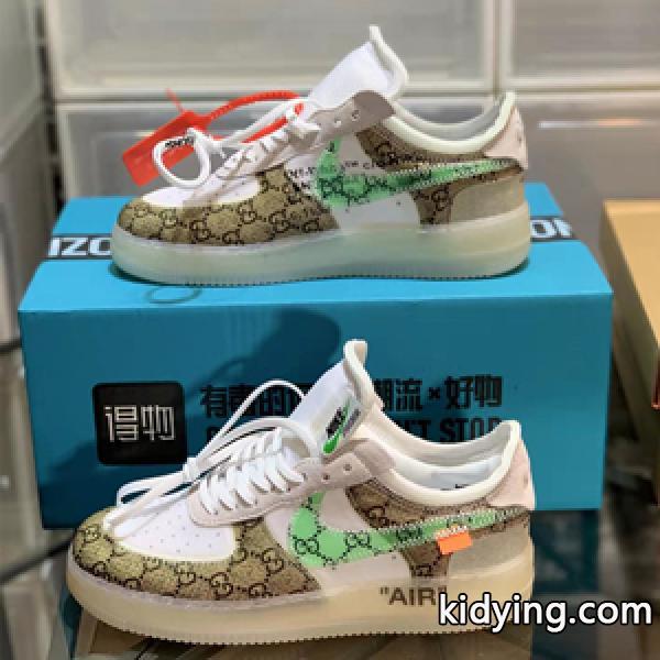 数量限定特価セールNike×Off-White×GUCCl AirForce 1 オフホワイトファッションコピー スニーカー 男女兼用-0