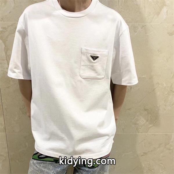 数量限定爆買い プラダ PRADA 快適な着心地 半袖Tシャツ メンズファッション_スーパーコピーブランド激安通販 専門店-0