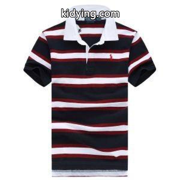 夏の定番ポロラルフローレンtシャツコピーPolo Ralph Laurenポロ半袖メンズビジネス用ストライプトップス-2