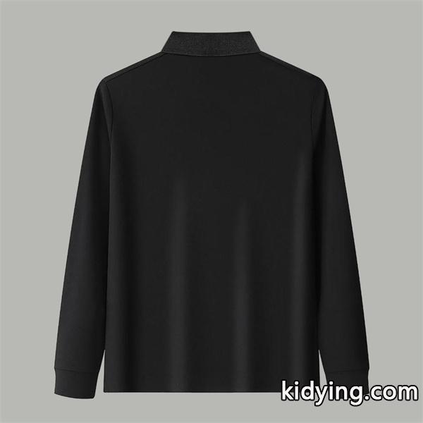長袖T シャツ ドルチェ & ガッバーナ DOLCE & GABBANA コピー 秋冬 ビジネス ネイビー ポロ领 ポケットロゴ ロングスリーブ-8