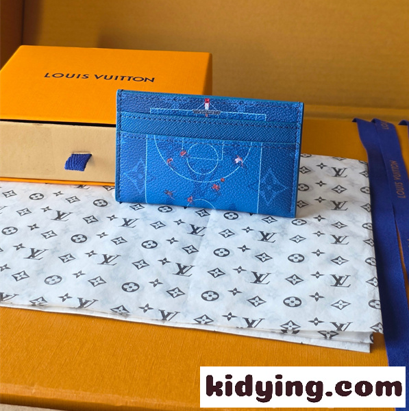 Louis Vuitton コピー ルイヴィトン M26804 カードケース ブルー モノグラム スポーツグラフィック スリムカードホルダー コンパクト財布 メンズ レディース-0
