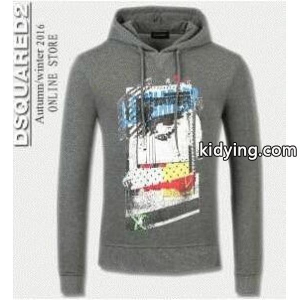 カジュアルなディースクエアードコピーメンズスウェットパーカーDSQUARED2プルオーバーパーカー3色可選-3