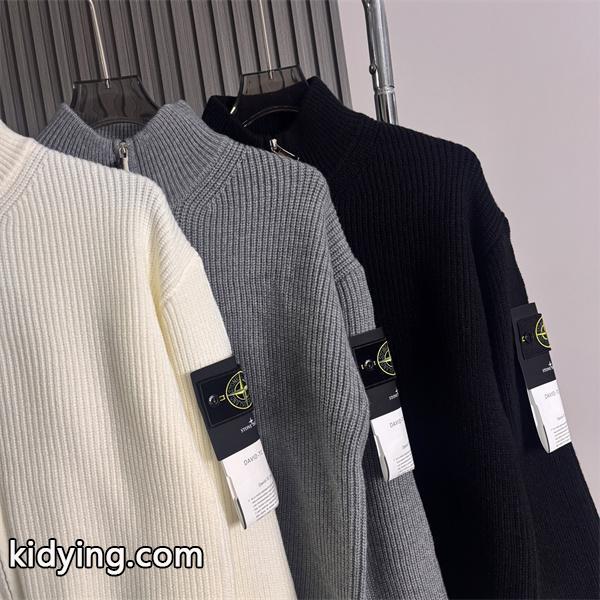 2025秋冬必須 着回し万能 ジップアップ ニット おすすめ STONE ISLAND ストーンアイランド コピー-5
